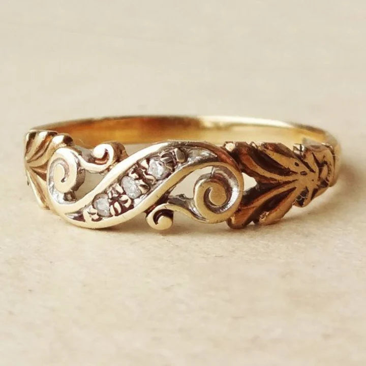 Ivy Altın Zirkon Yüzük