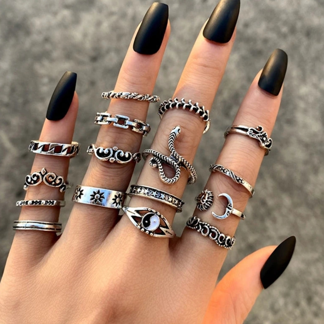 Vintage Gümüş Yüzük Paketi