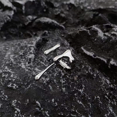 Düzensiz Vintage Gümüş Yüzük