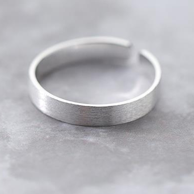 Basit Vintage Gümüş Yüzük