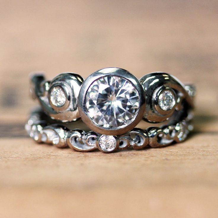 Vintage Gümüş Kaplama Zirkon Yüzük