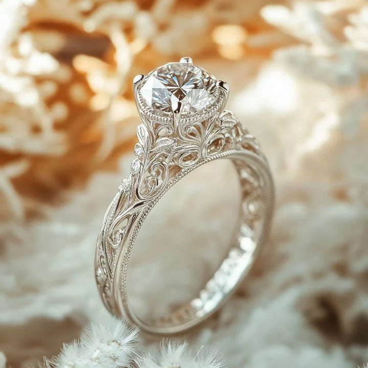 Egzotik Zirkonya Kristal İçi Boş Yüzük