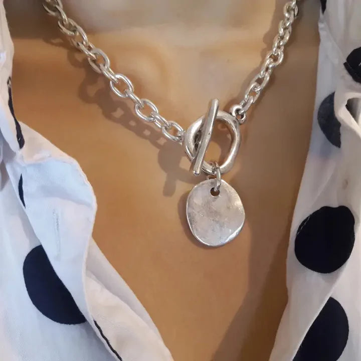 Gümüş Kaplama Zincir Kolye