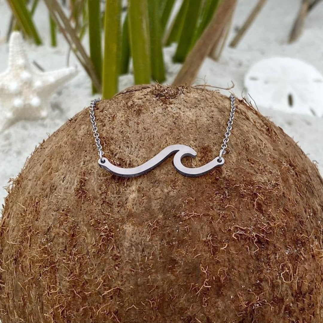Gümüş Deniz Dalgası Kolye