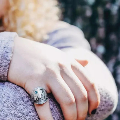 Orman Mavisi Ay Yüzük