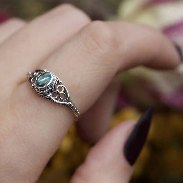 Gökkuşağı Kabuğu Telkari Tasarım Yüzük