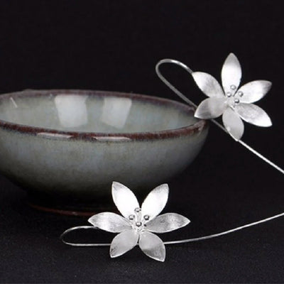 Gümüş Papatya Küpe