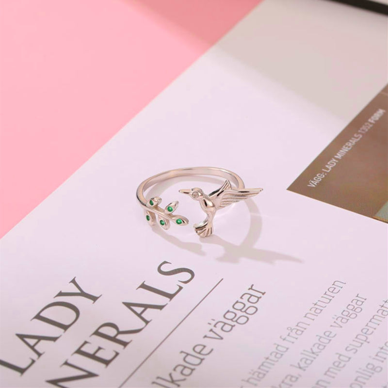 925 Ayar Gümüş Sinek Kuşu Yüzük