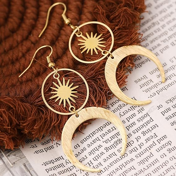 Vintage Lune d'Or küpeler